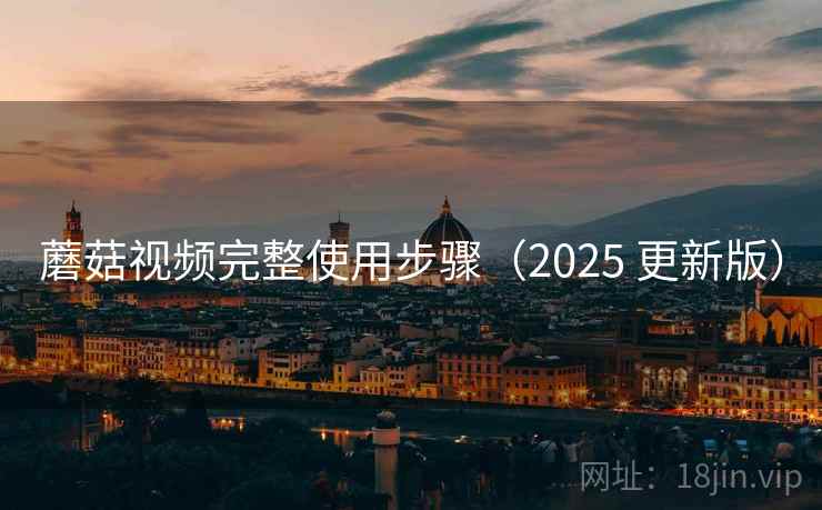 蘑菇视频完整使用步骤(2025 更新版)